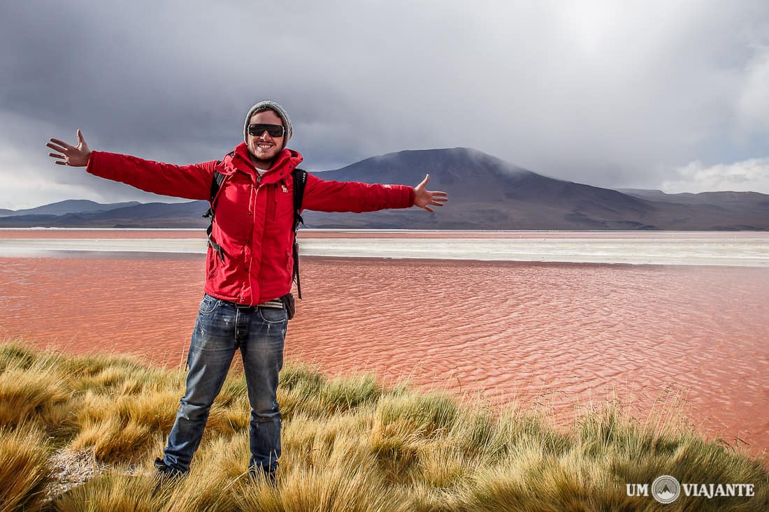 Um Viajante na Laguna Colorada