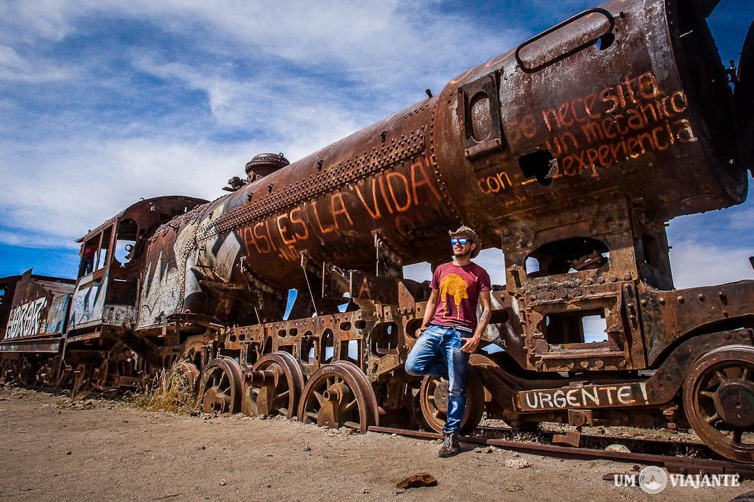 Cemitério de Trens - deserto de sal de Uyuni