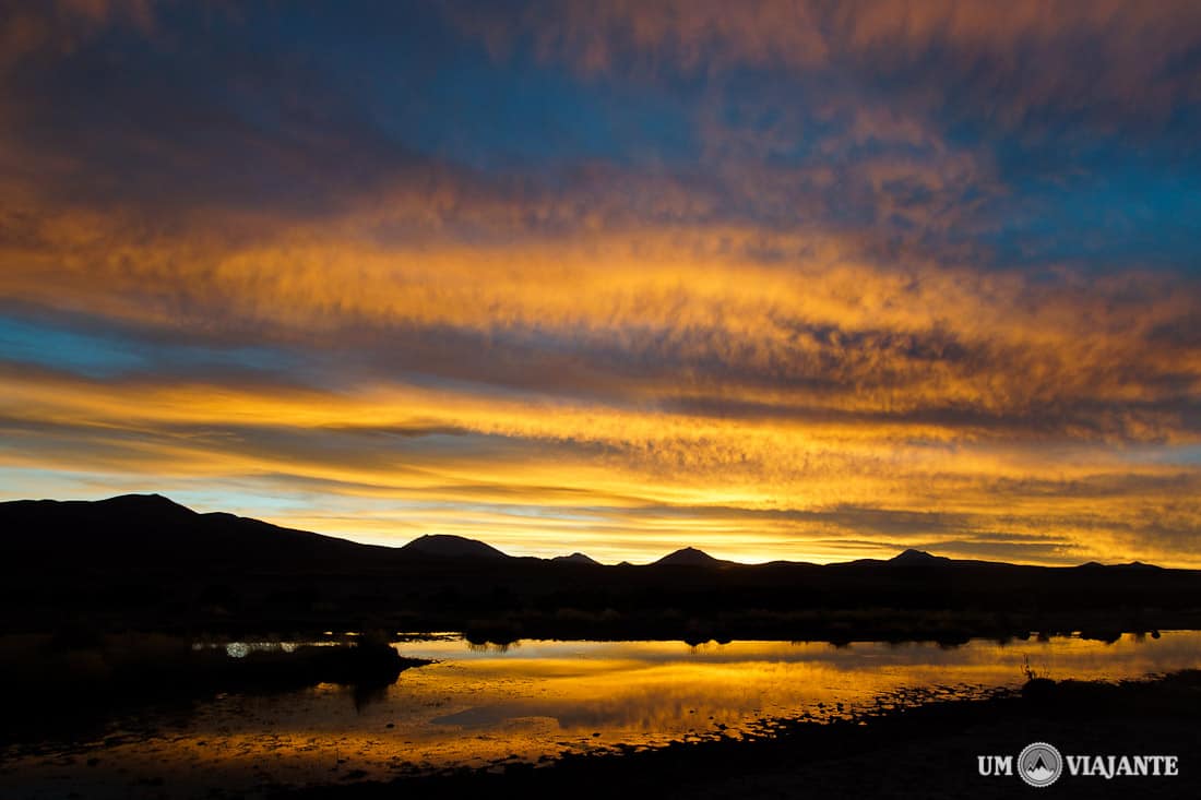 Pôr do sol na Bolívia