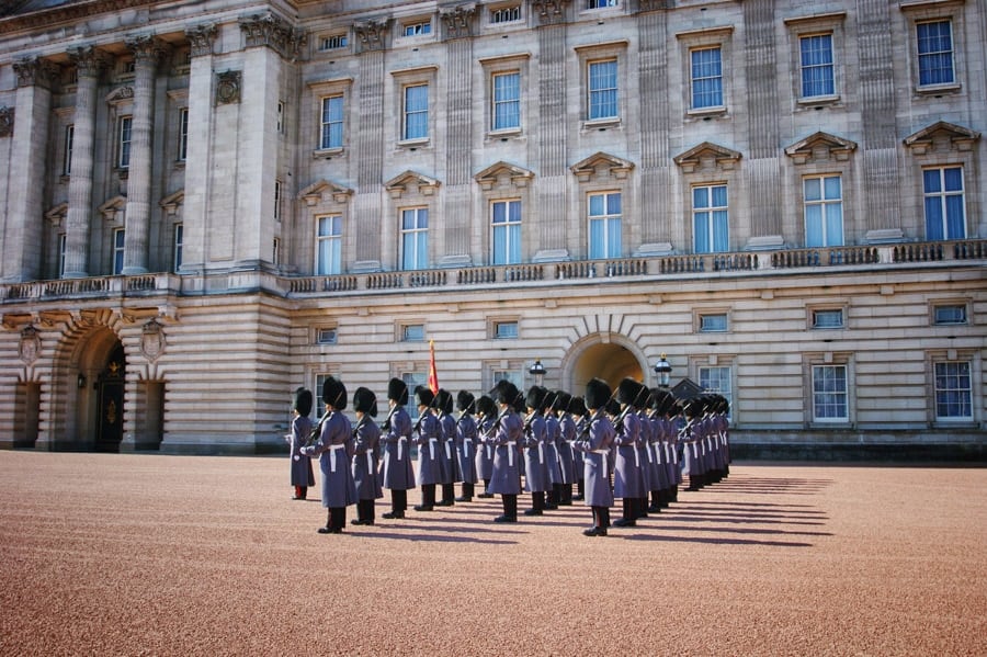 Troca da guarda em Londres