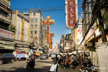 Chinatown e o Templo do Buda de Ouro, em Bangkok