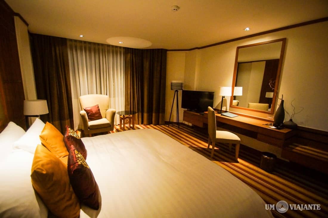 Quarto do Hotel Don Muang, em Bangkok