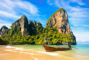 Chegando Railay Beach, minha praia preferida na Tailândia