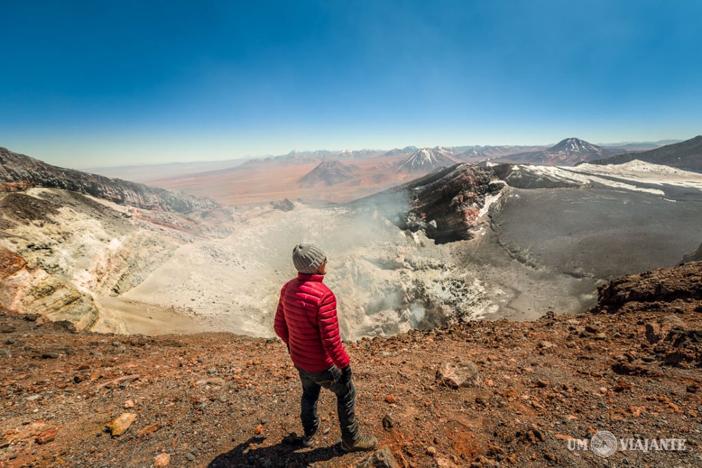 Cratera do Vulcão Lascar, no Atacama