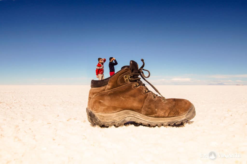 Fotos criativas no Salar de Uyuni