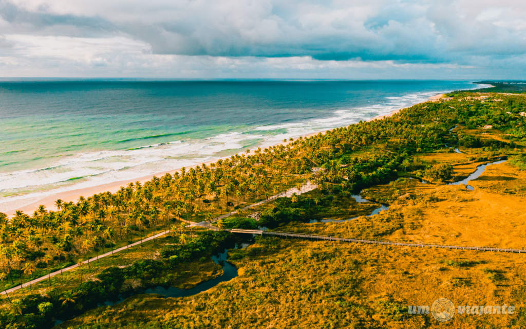 Grand Palladium Imbassaí -Praia e a distância até o hotel