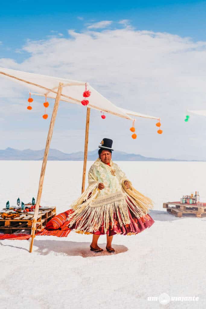 Almoço no Salar de Uyuni