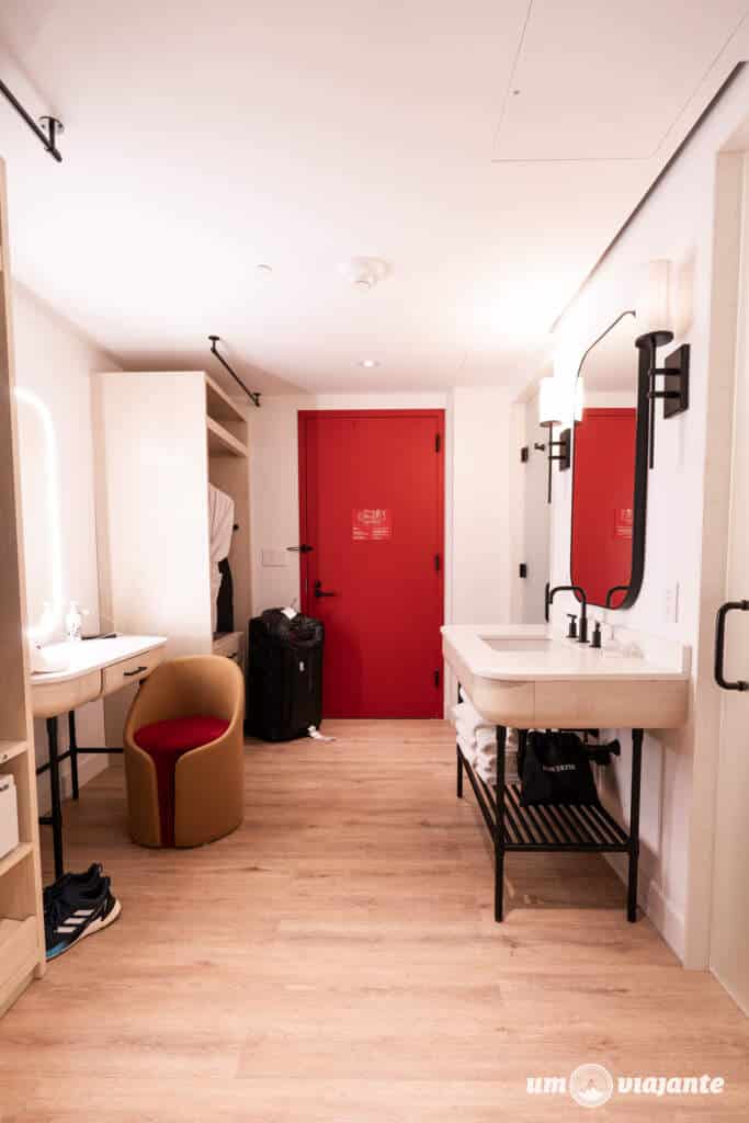 Quarto do Virgin Hotel em Nova York