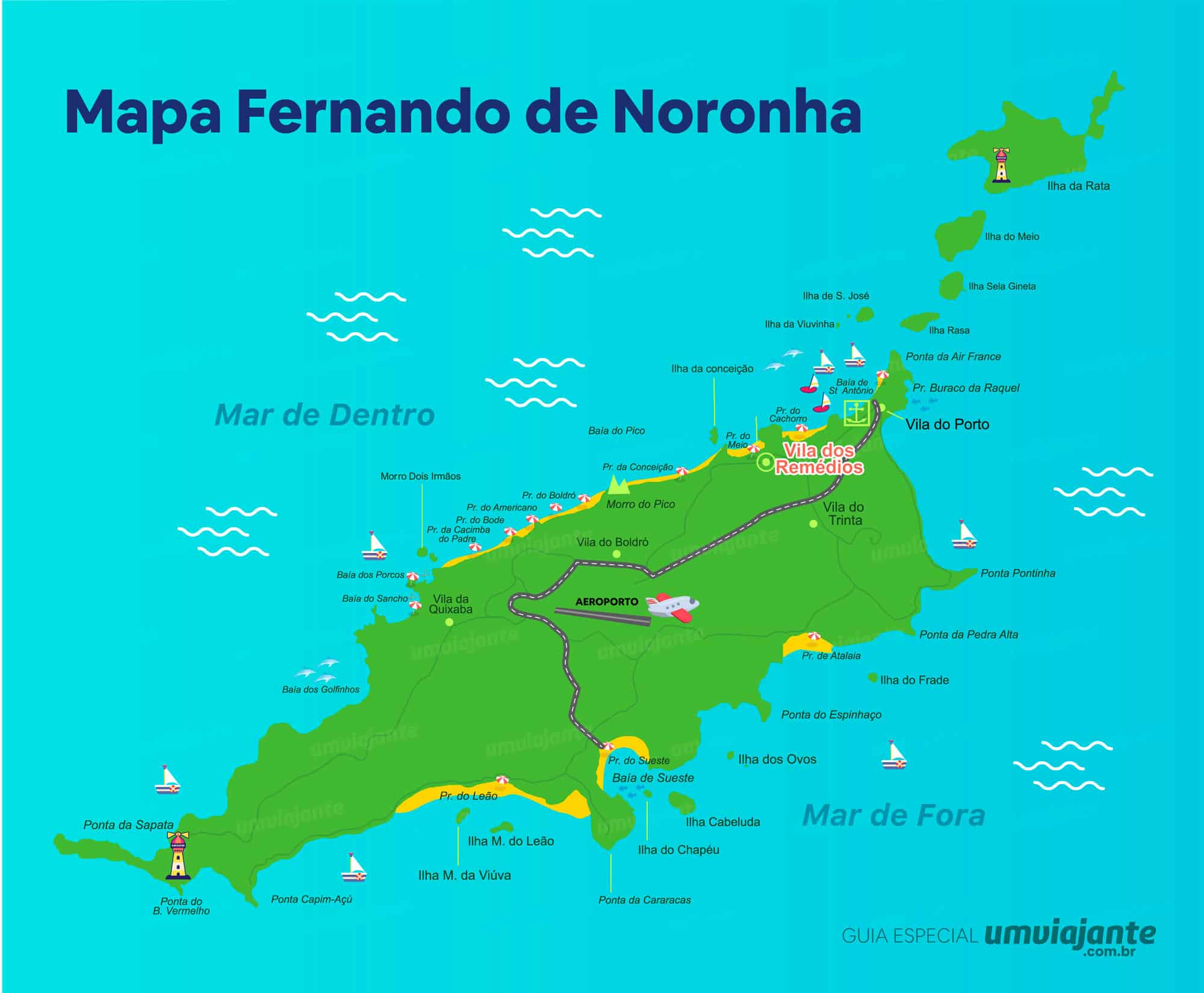 Mapa Fernando de Noronha