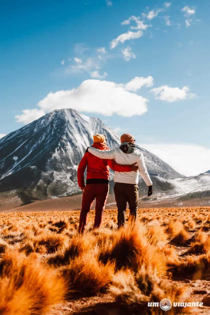 Café da manhã com vista para o Licancabur - Deserto do Atacama